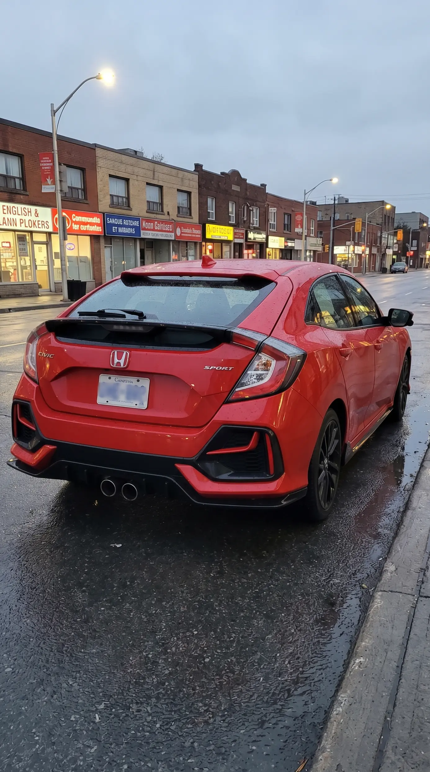 Civic Sport hatchback exterior rear