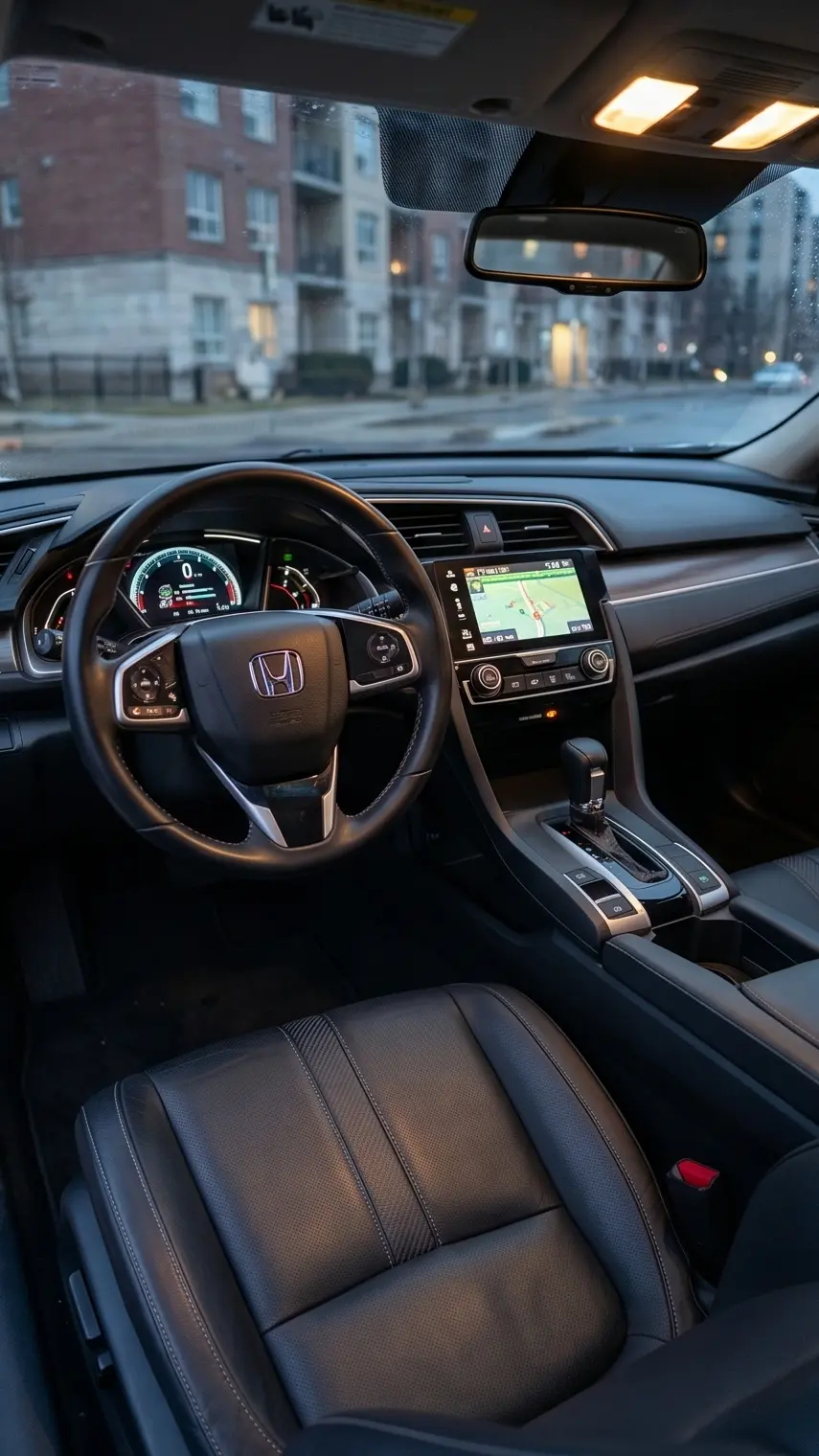 Civic Touring interior front